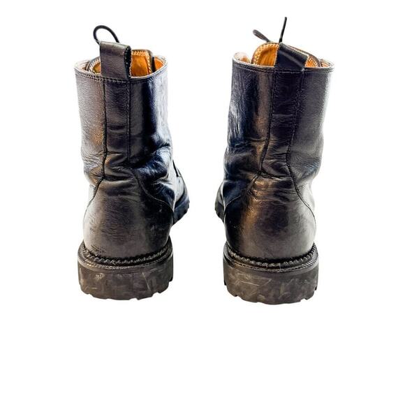 & Other Stories Black Leather Military Combat Lace Up Boots 348466 Size 6.5 EUC - Picture 2 of 7